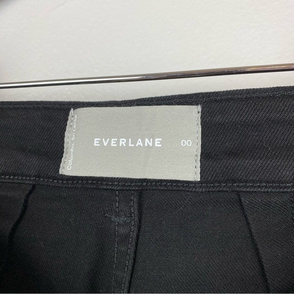 Everlane Straight Leg Crop Garment Dyed Jeans Black Size 00/24 NWT - Picture 11 of 13